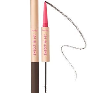 Tarte Big Ego Sketch & Set Brow Pencil and Tinted Gel - Dark Warm Brown